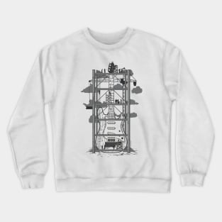 Building music with the fantastic Fender guitars Crewneck Sweatshirt